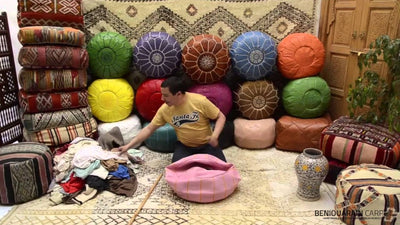 How to stuff a moroccan ottoman pouf