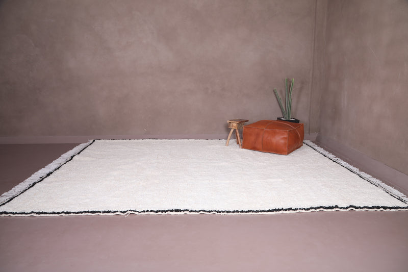 Custom Moroccan carpet - berber beni ourain rug - Beige rug