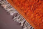 Berber area rug - Custom area rug - Orange Moroccan rug