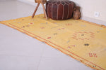 Yellow Moroccan Kilim Rug - Hand Woven Moroccan Rug - Custom Rug