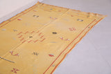 Yellow Moroccan Kilim Rug - Hand Woven Moroccan Rug - Custom Rug