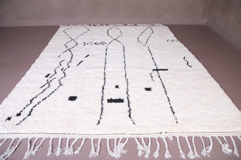 Beni ourain rug - Handmade Moroccan Berber Carpet - Custom Rug