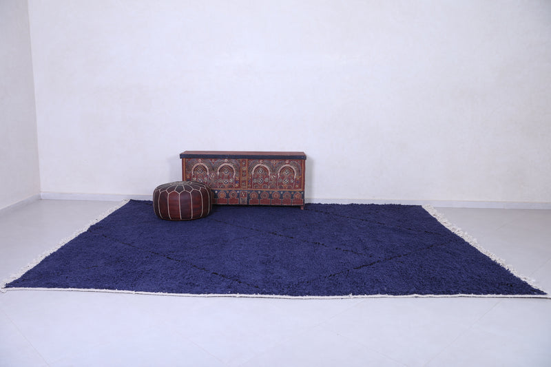 Moroccan rug Blue - Handmade berber rug - Morocco rug