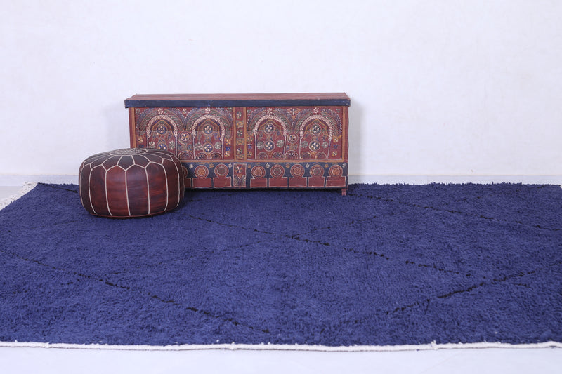 Moroccan rug Blue - Handmade berber rug - Morocco rug