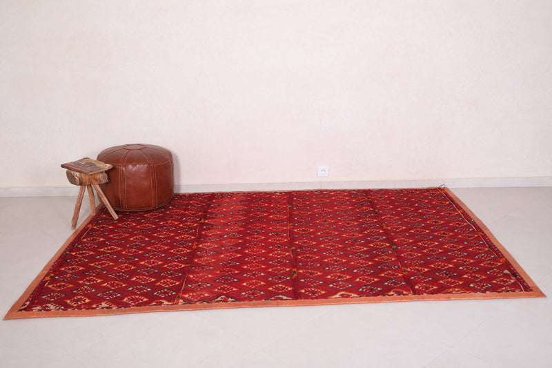 Morrocan Hassira mat, 6.6 FT X 9.2 FT