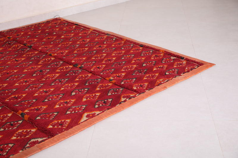 Morrocan Hassira mat, 6.6 FT X 9.2 FT