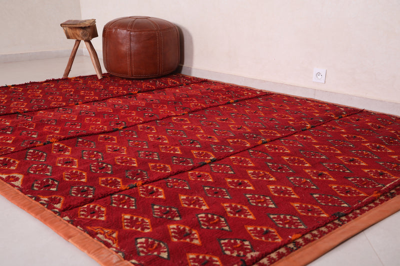 Morrocan Hassira mat, 6.6 FT X 9.2 FT