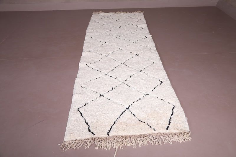 Runner Moroccan Rug - Handmade Beni Ourain Rug - Custom Rug