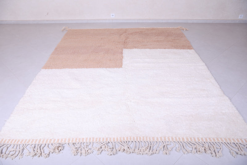 Custom Berber Brown and Beige Rug - Handmade rug - Moroccan Rug