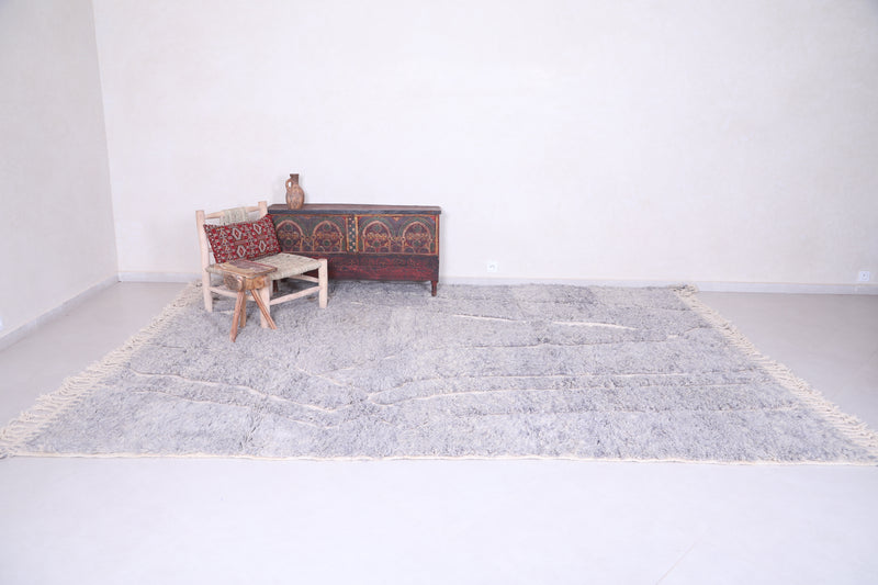 Moroccan Beni ourain rug - Wool Berber Carpet - Custom Rug