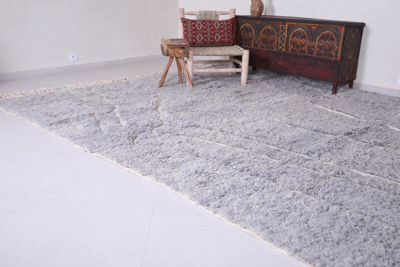 Moroccan Beni ourain rug - Wool Berber Carpet - Custom Rug