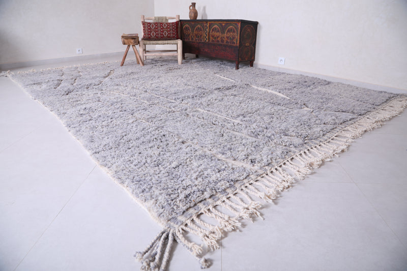 Moroccan Beni ourain rug - Wool Berber Carpet - Custom Rug