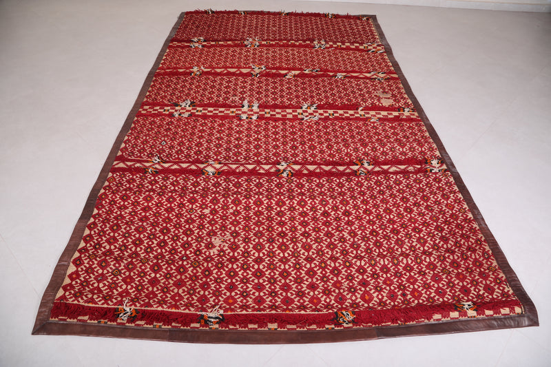 Morrocan Hassira mat, 6.2 FT X 10.7 FT