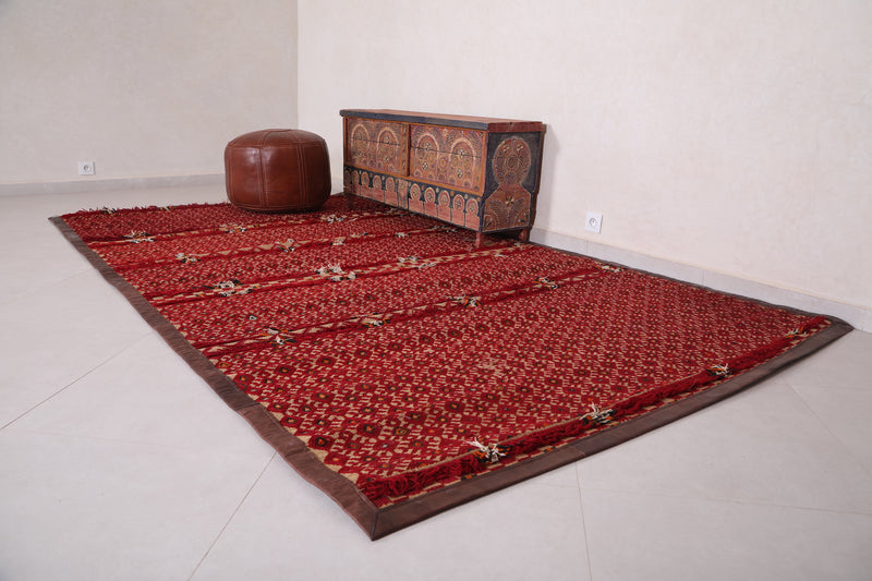 Morrocan Hassira mat, 6.2 FT X 10.7 FT