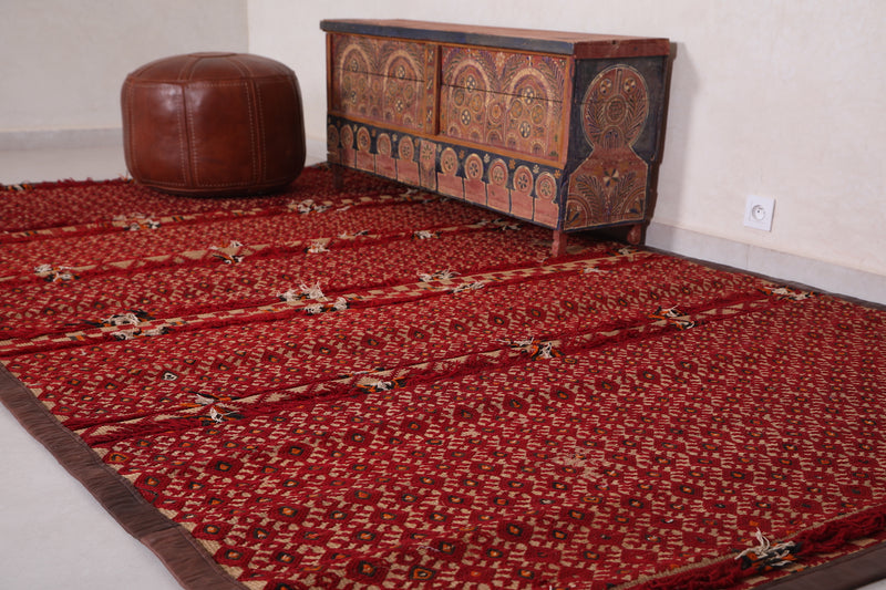 Morrocan Hassira mat, 6.2 FT X 10.7 FT