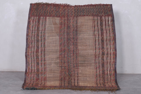 Vintage handmade tuareg rug 5 X 5.3 Feet