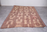 Vintage handmade tuareg rug 6.5 FT X 9.8 FT