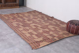 Vintage handmade tuareg rug 6.5 FT X 9.8 FT