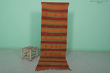 Moroccan Striped Kilim Rug 2.6 x 7.2 Feet