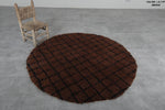 Round Moroccan wool 5.1 Feet - round rug