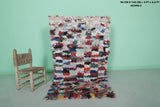 Fabulous Boucherouite rug 3 X 5.4 Feet