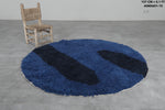 Round Moroccan wool 5.1 Feet - round rug