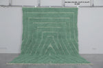 Handmade Green berber rug - Custom moroccan rug - wool rug