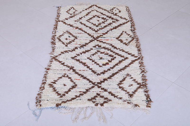 Handcrafted Moroccan Berber Rug - 2.6 x 5.3 Feet