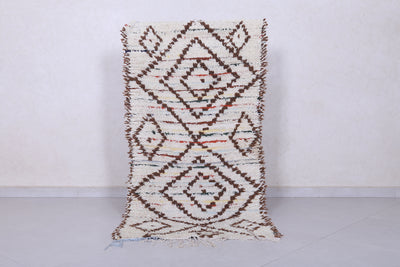 Moroccan berber rug 2.6 X 5.3 Feet - Boucherouite Rugs