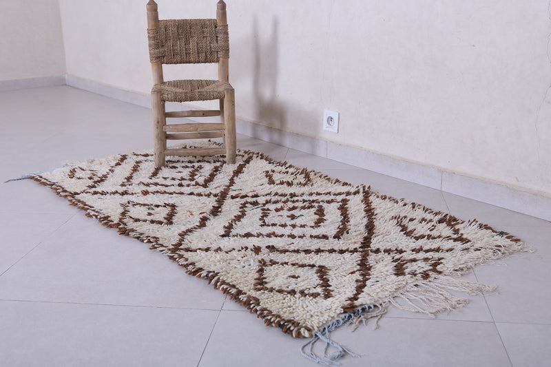 Handcrafted Moroccan Berber Rug - 2.6 x 5.3 Feet