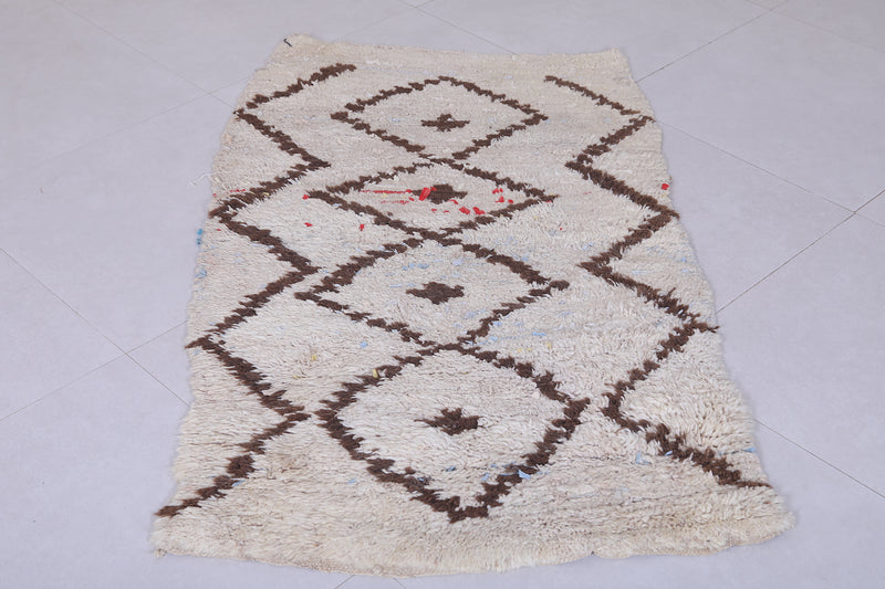 Moroccan berber rug 2.5 X 4.8 Feet - Boucherouite Rugs