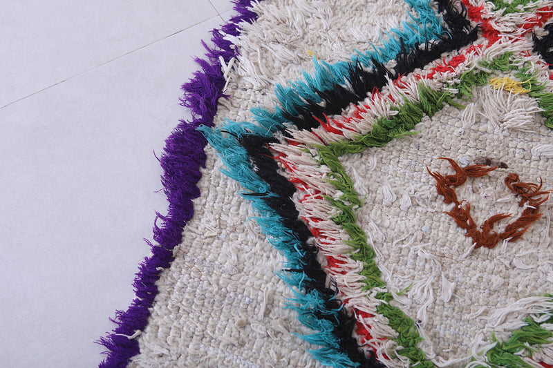 Colorful Moroccan Berber Rug - 2.4 x 6.2 Feet