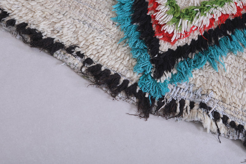 Colorful Moroccan Berber Rug - 2.4 x 6.2 Feet