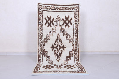 Moroccan berber rug 2.7 X 6.2 Feet - Boucherouite Rugs