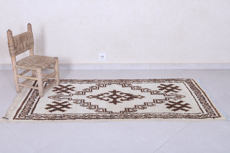 Traditional Moroccan Berber Rug - 2.7 x 6.2 Feet