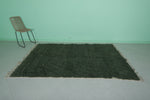 Moroccan Berber Rug - Handwoven 4.9 x 8 Feet | Luxurious Green Wool