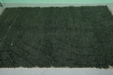 Moroccan Berber Rug - Handwoven 4.9 x 8 Feet | Luxurious Green Wool