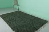 Moroccan Berber Rug - Handwoven 4.9 x 8 Feet | Luxurious Green Wool