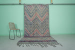 Vintage Berber Rug 5.2 x 10 FT - Tribal Chevron Pattern