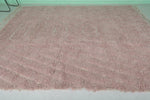 Pink Moroccan Rug - 8 x 9.9 Feet | Handwoven Elegance