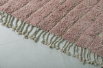 Pink Moroccan Rug - 8 x 9.9 Feet | Handwoven Elegance