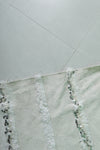 White berber wedding blanket 3.8 x 5.9 ft