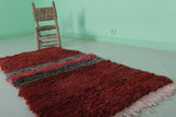 Moroccan berber rug 2.5 X 5.4 Feet - Boucherouite Rugs