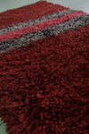 Moroccan berber rug 2.5 X 5.4 Feet - Boucherouite Rugs