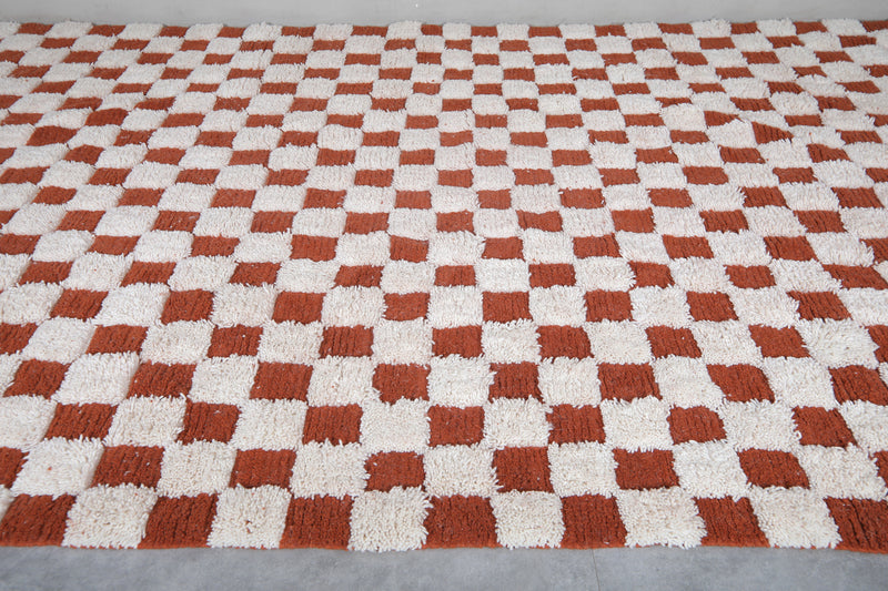 Checkered Moroccan rug - Hand knotted rug - Morocco rug