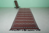 vintage handwoven kilim, 4.4 x 9.2 Feet Runner rug