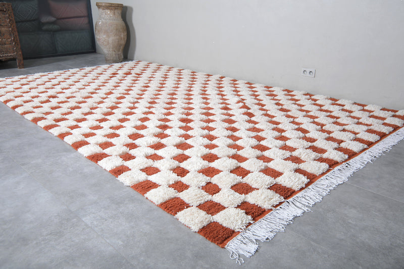 Checkered Moroccan rug - Hand knotted rug - Morocco rug