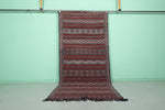 vintage handwoven kilim, 4.4 x 9.2 Feet Runner rug