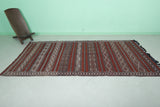 vintage handwoven kilim, 4.4 x 9.2 Feet Runner rug