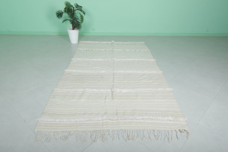 Long Berber Wedding Blanket - Moroccan Handwoven 5 FT X 8.9 FT